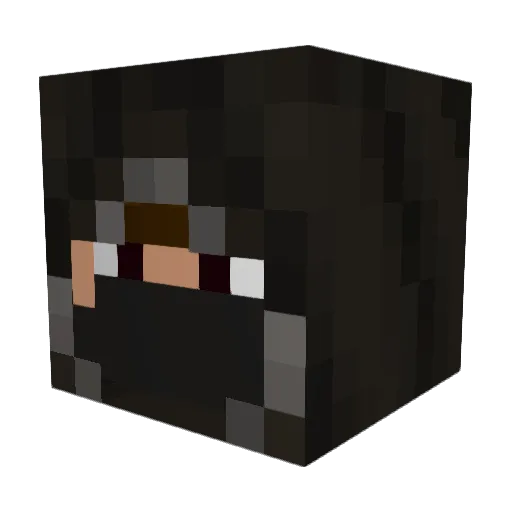 Lolchyn Minecraft avatar head, 3D render