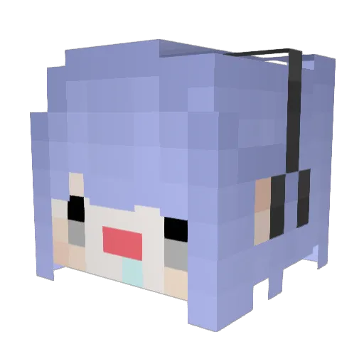 Loli_Loli Minecraft avatar head, 3D render