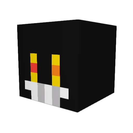 Lolikovski Minecraft avatar head, 3D render
