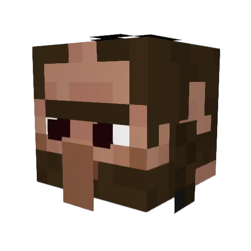 Lolim94 Minecraft avatar head, 3D render