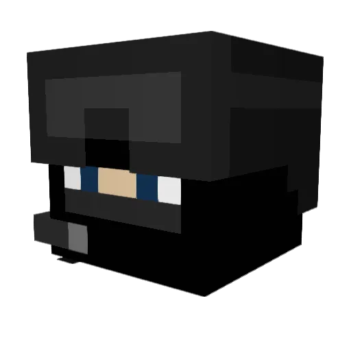 LolinatorX Minecraft avatar head, 3D render