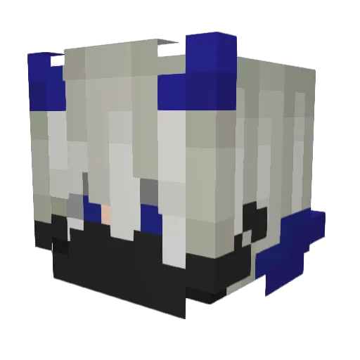 Lolipop563 Minecraft avatar head, 3D render