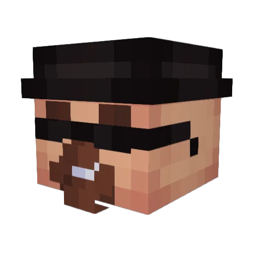 Loljes123 Minecraft avatar head, 3D render