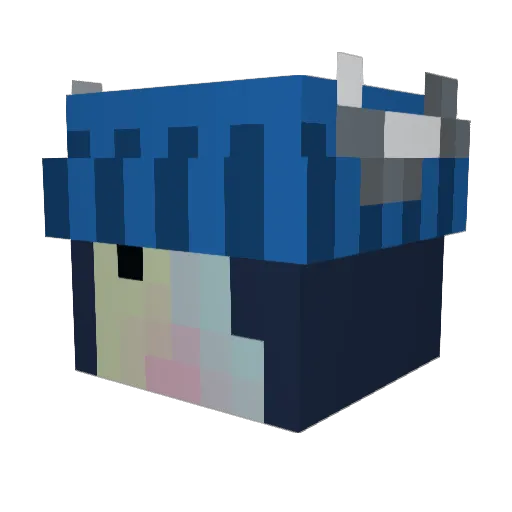 LollanPro13 Minecraft avatar head, 3D render