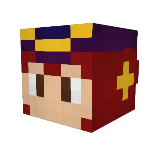 Loller_2536 Minecraft avatar head, 3D render