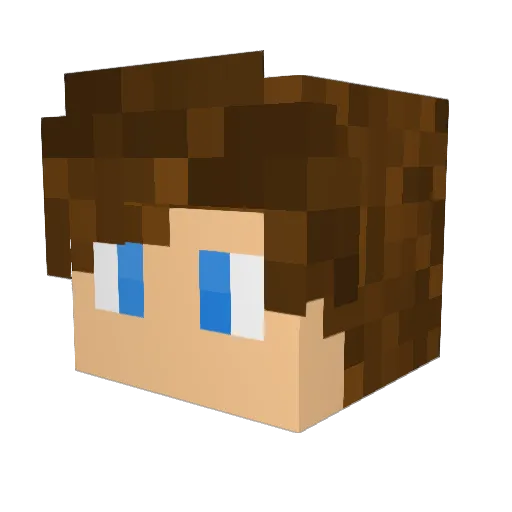 Lollipop0157 Minecraft avatar head, 3D render