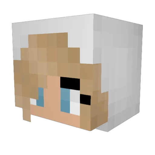 Lollipop1028 Minecraft avatar head, 3D render