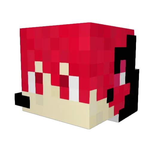 LollipopZ_ Minecraft avatar head, 3D render