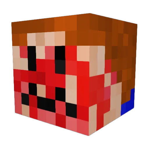 Lollipop_boy1 Minecraft avatar head, 3D render