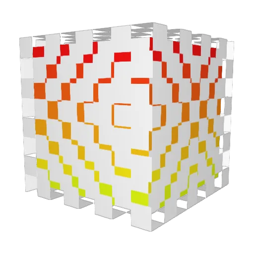 Lollipoptube Minecraft avatar head, 3D render