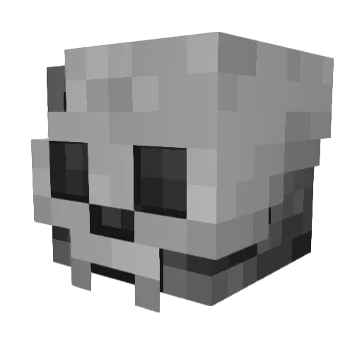 Lollipot2 Minecraft avatar head, 3D render