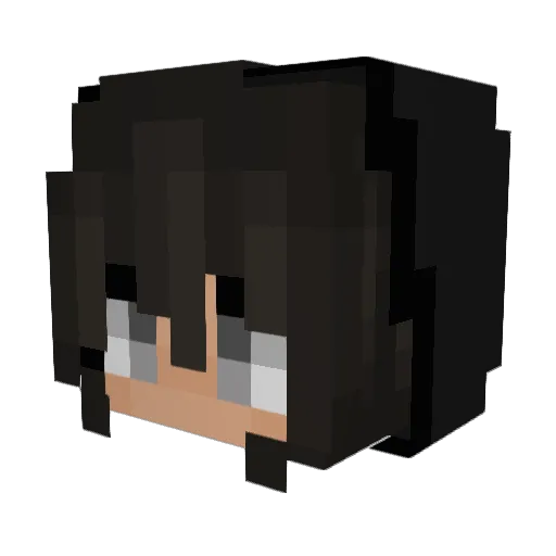 Lollo_a07 Minecraft avatar head, 3D render