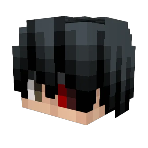 Lolloche Minecraft avatar head, 3D render