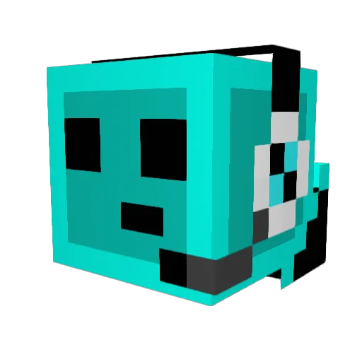 Lollogamer27 Minecraft avatar head, 3D render