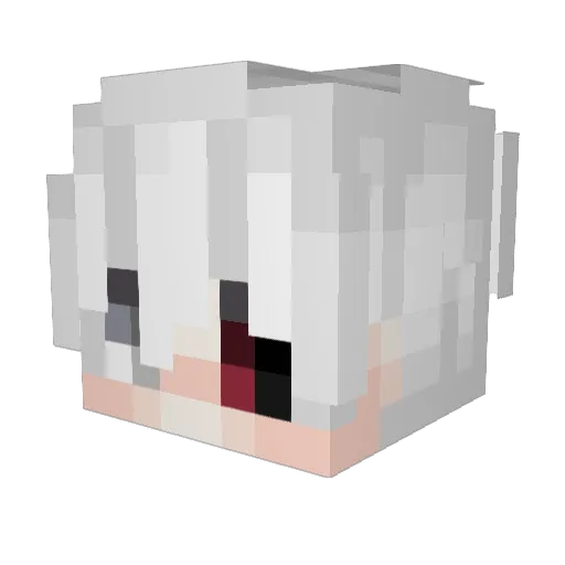 Lolly998 Minecraft avatar head, 3D render