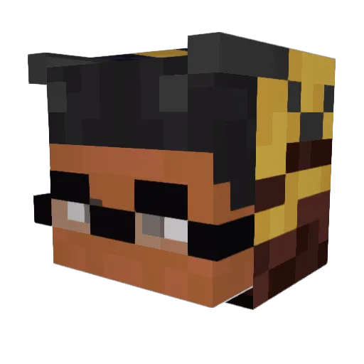 Lollypop009 Minecraft avatar head, 3D render