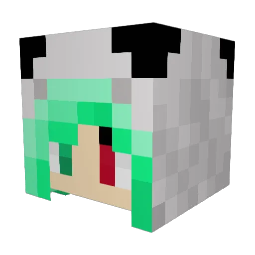 Lollypopy05 Minecraft avatar head, 3D render