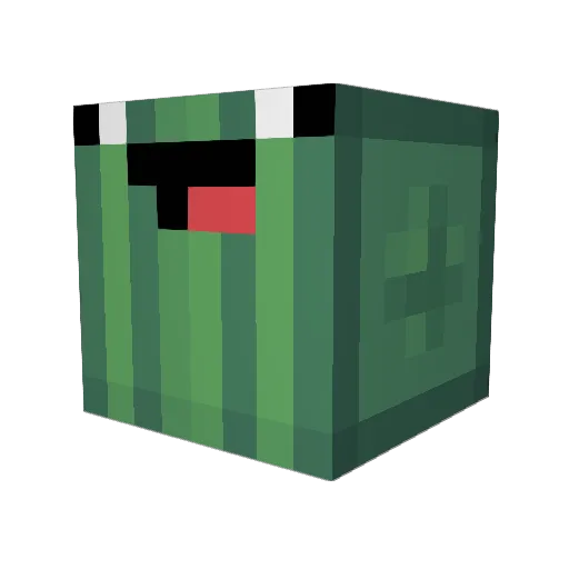 Lolman69 Minecraft avatar head, 3D render