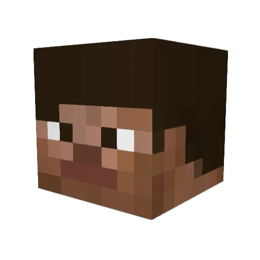 LoloSports Minecraft avatar head, 3D render