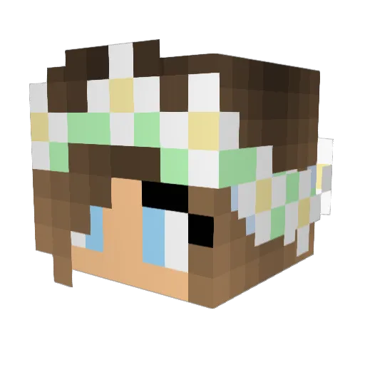 Lolo_Playz Minecraft avatar head, 3D render