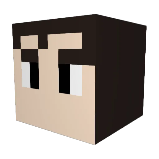 Lolo_le_deglingo Minecraft avatar head, 3D render