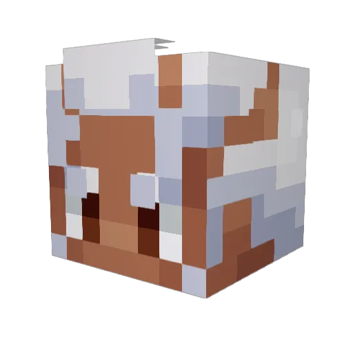 Lolokai Minecraft avatar head, 3D render