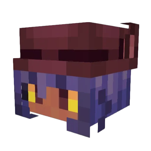 Loloking2010 Minecraft avatar head, 3D render