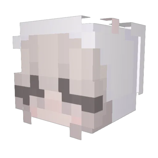 Lololabest3 Minecraft avatar head, 3D render