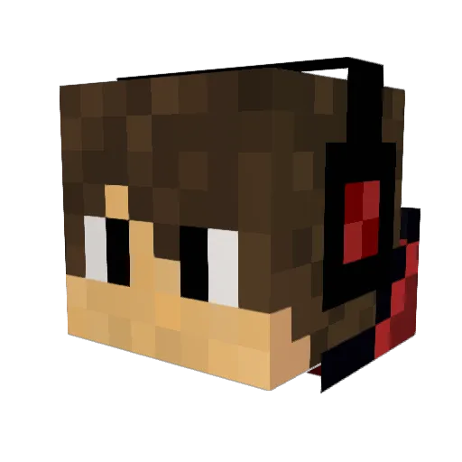 Lololokin22 Minecraft avatar head, 3D render