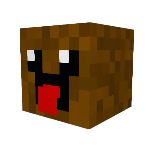 Lolopard Minecraft avatar head, 3D render