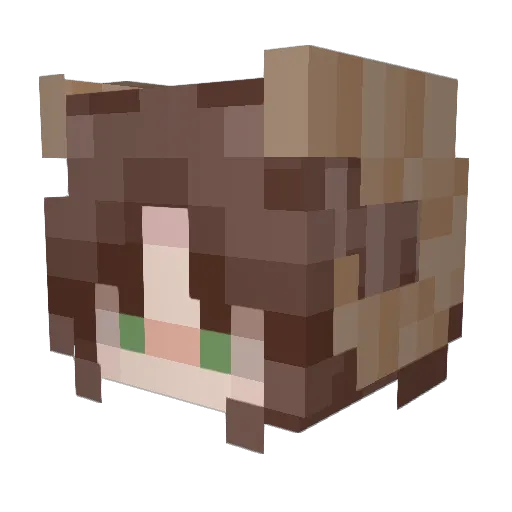 Lolot9834 Minecraft avatar head, 3D render