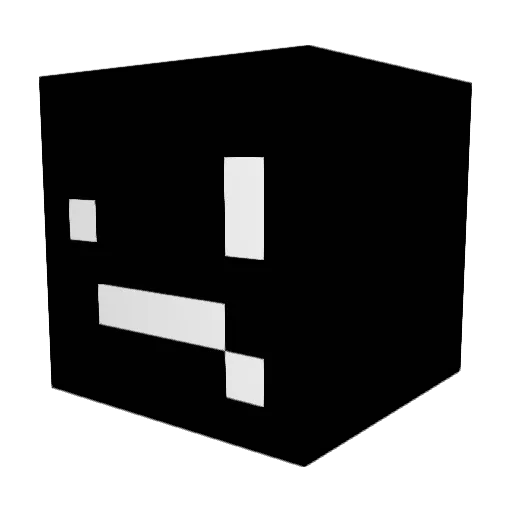 Lolphe Minecraft avatar head, 3D render