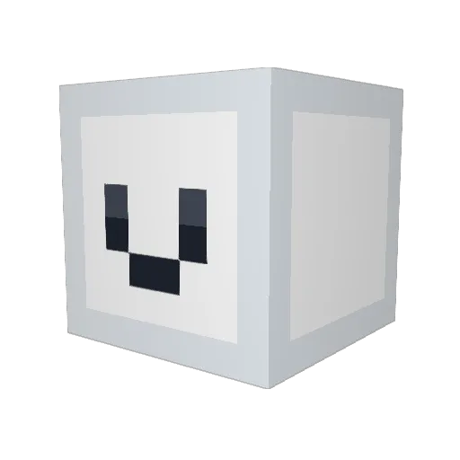 Lolpy1 Minecraft avatar head, 3D render