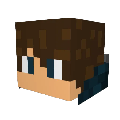 Lolrus97 Minecraft avatar head, 3D render