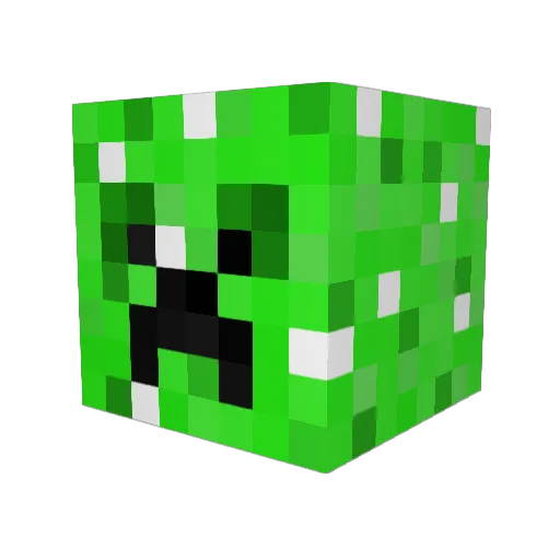 Lolsiest Minecraft avatar head, 3D render