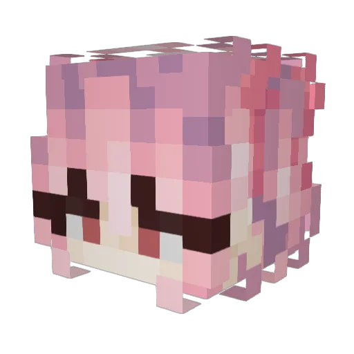 Lolteap90 Minecraft avatar head, 3D render
