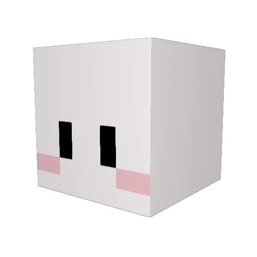 Lolyc0n Minecraft avatar head, 3D render