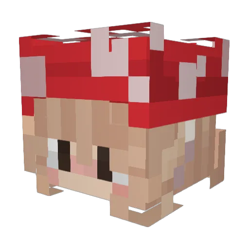 Lolynha Minecraft avatar head, 3D render