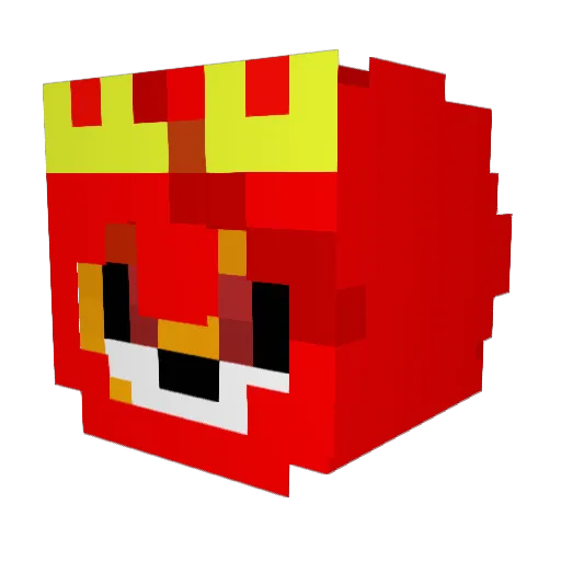 LomavioPato Minecraft avatar head, 3D render