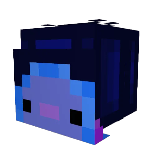 Lombishere Minecraft avatar head, 3D render