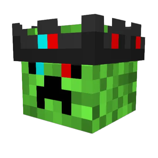 Lomis_ Minecraft avatar head, 3D render