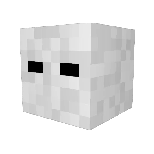 LomoCompleto Minecraft avatar head, 3D render