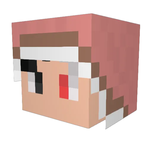 LonDerry_air Minecraft avatar head, 3D render