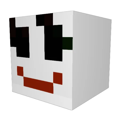 LonGinger3 Minecraft avatar head, 3D render