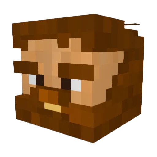 LonKingFisher Minecraft avatar head, 3D render
