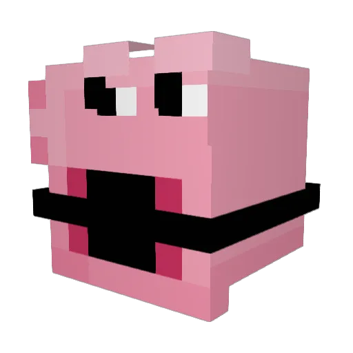 LonLeys Minecraft avatar head, 3D render