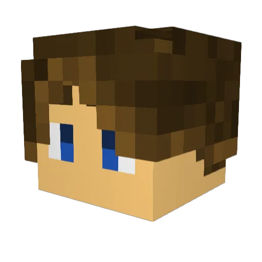 LondenBridges Minecraft avatar head, 3D render