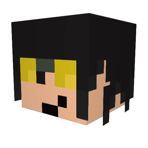 Londo1 Minecraft avatar head, 3D render