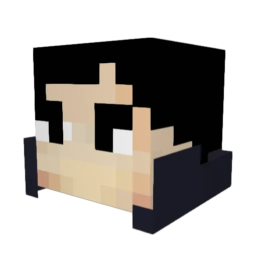 LondoC Minecraft avatar head, 3D render
