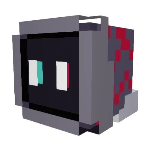 London2 Minecraft avatar head, 3D render